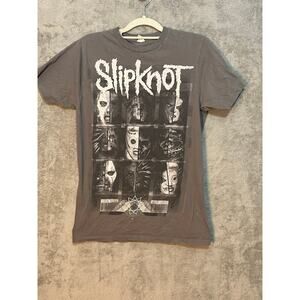 Slipknot Band T-Shirt Gray Bay Island Hard Rock Grunge Skater Goth Emo